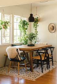 A beaded chandelier has this updated farmhouse dining room feeling groovy. 17 Bohemian Dining Rooms With Eclectic Style