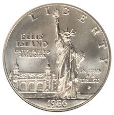 value of 1986 1 statue of liberty silver coin sell coins