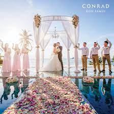 Conradkohsamui Has Proven Itself A Supreme Choice For Any Wedding Ceremony For More Information Wedding Ceremony Package Waterfront Wedding Wedding Ceremony