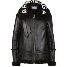 Balenciaga Oversized Shearling Jacket 12 485 Sar Liked On Polyvore Featuring Outerwear Jackets Shear Fur Collar Jacket Shearling Jacket Balenciaga Jacket