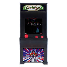 This vintage galaga arcade game has been refurbished with new graphics, authentic arcade joystick, and refurbished electronics. World S Smallest Tiny Arcades Galaga Target
