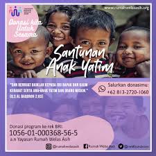Terimakasih banyak kepada ibu/bpk pedagang semuanya perantau, yg sudah berpartisipasi nya menyumbang dengan hati yang ikhlas,,semoga allah balas dengan. Program Santunan Anak Yatim Yayasan Rumah Welas Asih