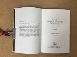 June Cree. Safari. Kenya via Katmandu. Diary of a girl at large. Fast Post  !!!