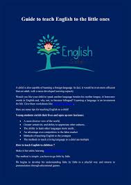 Games to learn english for adults. Guide To Teach English To The Little Ones By Jonah Eric Issuu
