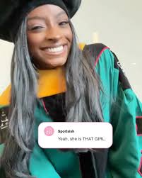 Introducing Dr. Simone Biles 🤭, We can’t think of anyone better to inspire  the next generation of college graduates than the G.O.A.T. herself., This  afternoon, Simone Biles spoke to graduating ...