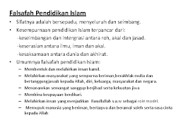Bermula dari memahami konsep falsafah, konsep pendidikan, konsep falsafah pendidikan dan konsep kurikulum, ianya boleh menjadi batu asas konsep falsafah. Bab 6 Konsep Pendidikan Islam Pengenalan Kemajuan Sesebuah