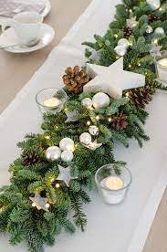 Tannenzweige, lichterketten und weihnachtsdeko basteln: Tannengirlande Mit Lichterkette Selber Binden Weihnachtsdeko Fur Tisch Und Tur Weihnachtsdekoration Weihnachtsdekoration Ideen Dekoration Weihnachten Basteln