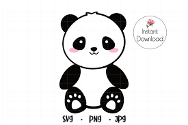 Download Panda Svg Panda Clip Art 1089692 Cut Files Design Bundles