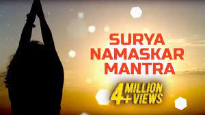 Surya namaskar mantra स र य नमस क र म त र morning yoga surya namaskar surya dev sun god. Surya Namaskar Mantra 108 Times Lyrics Video Rattan Mohan Sharma Youtube