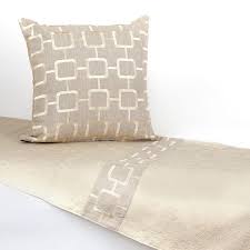 Luxury Bed Scarf And Accent Pillow Set Cream And Soft Gold Etsy Accent Pillow Sets Luxury Bedding Pillows