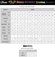 55 abundant pleaser size chart