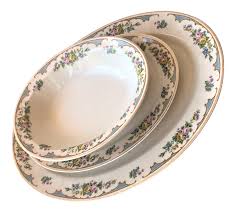 Check spelling or type a new query. 1950s Syracuse China Ensley Pattern Oval Serving Trays And Bowl Set Of 3 Chairish
