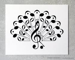 Musique Art Paon Impression Dart Note Musique 5 X 7 8 X Music Notes Art Music Art Print Music Notes Wall Art