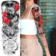 Sunflower tattoos just as with any other tattoo come in various kinds and designs. Large Tiger Temporary Rose Tattoos For Men Women Adult Body Art Full Arm Sleeve Tatoo Water Transfer Fake Tattoo Stickers Decor Temporary Tattoos Aliexpress
