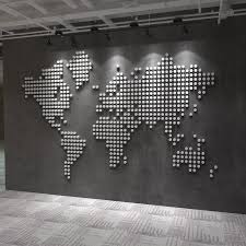 Enjoy free delivery over £40 to most of the uk, even for big stuff. 3d World Wall Map Of The World Map Elevated Office Decor Etsy Wall Maps World Map Decor Map Wall Decor