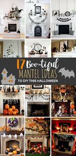 Halloween Mantels To Diy For Spooky Fun Diybunker Halloween Mantel Halloween Mantle Decor October Decorations