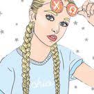 Chi Omega Skull Art Print