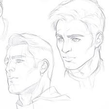 Moar Caps Thank All Of You For Your Continuous Kind Words It Means The World Dizdoodz Captainameric Drawing Superheroes Face Sketch Concept Art Drawing