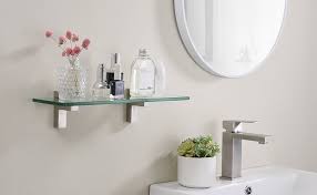 Expert support · quality guarantee · financing available Amazon Brand Umi Bathroom Shelves Glass Shelf 16 Inch 40 Cm 8mm Tempered Glass Shower Shelf Wall Mounted Brushed Nickel Bgs3201s40 2 Amazon Co Uk Diy Tools