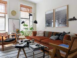 Primitive oak wood chest / trunk / coffee table. Tour A New York City Apartment Packed With Beach Vibes Architectural Digest