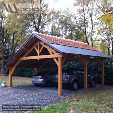 Abris 2 Pans Asymetrique Charpente Bois Wood Structure Charpente Bois Charpente Abri