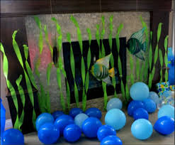 Check these easy nautical bathroom decorating ideas: 29 Under The Sea Theme Party Decorating Ideas
