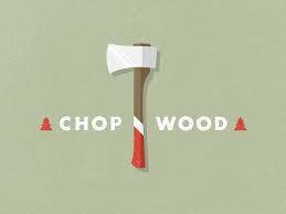 Chop Wood Wood Illustration Wood Wood Design