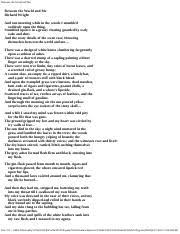 Richard wright is an american novelist and poet. Between The World And Me Poem Pdf Between The World And Me Between The World And Me Richard Wright And One Morning While In The Woods I Stumbled Course Hero