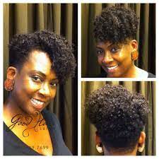 Shortcut Curls By Rueben Debbie Brookshire Goodner Hair Salon Tapered Natural Hair Twa Hairstyles Black Natural Hairstyles