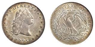 1795 Flowing Hair Silver Dollar 3 Leaves Coin Value Prices