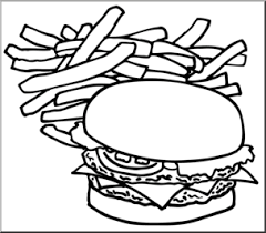 Check spelling or type a new query. Clip Art Hamburger Fries B W I Abcteach Com Abcteach