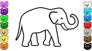 Coloring pages for kids elephants coloring pages. Indian Elephant Coloring Pages Youtube