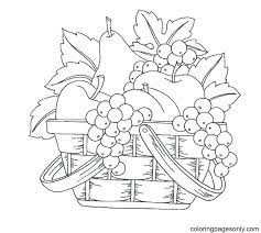 Plus, it's an easy way to celebrate each season or special holidays. Fruit Basket Coloring Pages Tropical Fruits Coloring Pages Coloring Pages For Kids And Adults