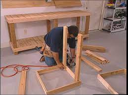 Build wood bed frame and headboard. How To Build A Standing Tool Stand How Tos Diy