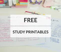 My Favourite Free Study Printables Study Break Down Study Printables Study Study Hard