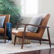 Callan Leather Chair Ottoman Modern Accent Lounge Chairs Modern Living Room Furniture Room Board Modern Furniture Living Room Chair And Ottoman Modern Lounge Chairs