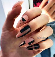 Almond Short Almond Shaped Matte Black Nails 50 Simple Summer Acrylic Conffin Nails Designs Ideas In 2019 Almond Acrylic Nails Acrylic Nail Shapes Almond Nails Designs