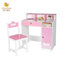 Toffy Friends Kids Desk Chair Set With Storage Cabinet In Swan Design Buy Kids Study Table Chair Children Desk Wood Kids Desk Product On Alibaba Com