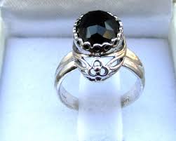Black And Silver Ring Ladies Black Onyx Sterling Silver Delicate Ring For Women Bohemian Style Black Gemstone Silver Ring For Her Spring Jewelry Black Onyx Ring Rings For Her Sterling Silver Rings