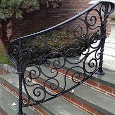 All the details on our new horizontal stair railing! Exterior Wrought Iron Railings Outdoor Wrought Iron Stair Railings