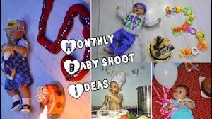 Monthly Baby Shoot Ideas At Home Newborn To 12 Months Month By Month Youtube