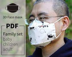 Pdf pattern 3 d fabric mask with filter pocket, dust mask sewing pattern. Pin On Moldes