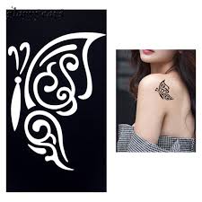 They represent hope, positivism, and beauty. 1 Pc Small Henna Indian Tattoo Stencil Drawing For Airbrush Painting Butterfly Insect Template Women Body Art Tattoo Stencil G51 Tattoo Painting Stencil Paper For Tattootattoo Sleeve Stencil Aliexpress