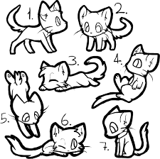 Chibi Cat Line Art Batch They Re Free Now By Thisaccountisdead462 On Deviantart Chibi Cat Art Chibi Dog