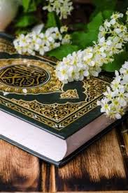 Quran Holly Book Of Islam With Spring Flowers And Blue Scarf On Wooden Background Selective Focus On Book En 2020 Maison Islam Coran Citation Coran