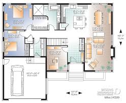 Son plan initial, qui prévoit deux chambres, laisse la possibilité d'aménager d'autres pièces sous les combles, au gré des besoins et évolutions familiales. Plan Maison 3 Chambres 1 S Bain Garage 3280 Dessins Drummond