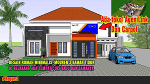 Garasi mobil rumah minimalis di lahan sempit dengan gambar. Rumah Minimalis Ada Toko Atau Warung Dan Garasinya Youtube