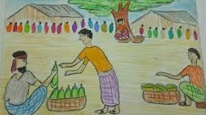 Here you'll find drawing instructional exercises for every skill level, from pick a pencil and start drawing. How To Draw A Market Village Market Scenery Drawing Ruprekha Art Smotret Video Onlajn Brazil Fight Ru