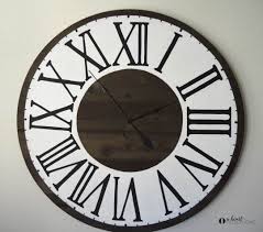 Diy roman numeral wall clock. Diy Large Roman Numeral Faux Clock A Heart Filled Home Diy Home Decor