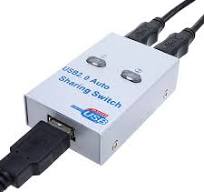 USB 2.0 splitter auto Sharing Switch For 2 PC Computer Printers 2 Port Hub  switcher 2 hosts share one printer USB sharer - AliExpress
